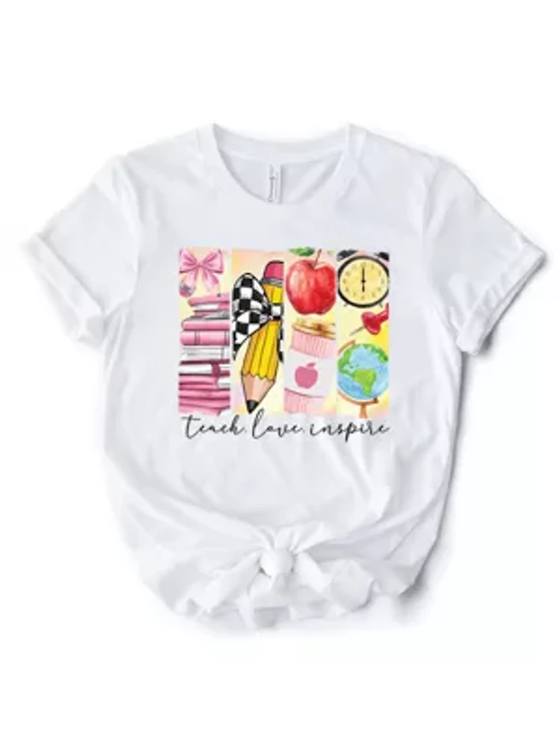 Teach Love Inspire Tee for Passionate Teachers