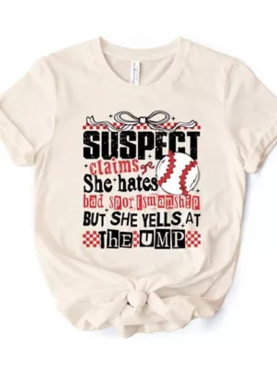 Baseball Suspect Claims Fun T-Shirt