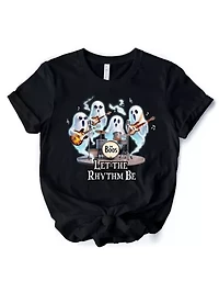 Let the Rhythm Be Ghost Band Whimsical Music Tee