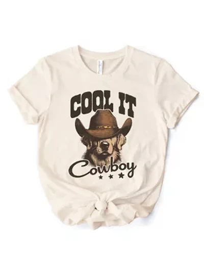 Cool It Cowboy Retro T-Shirt for Country Lover