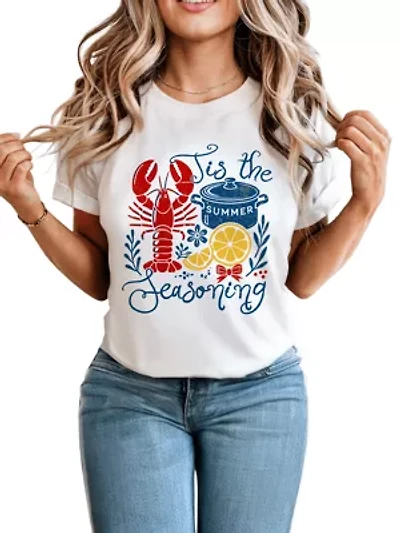 Crawfish Boil Season Summer Funny Retro Tee