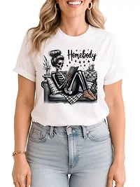 Homebody Reading Tee for Introvert Women