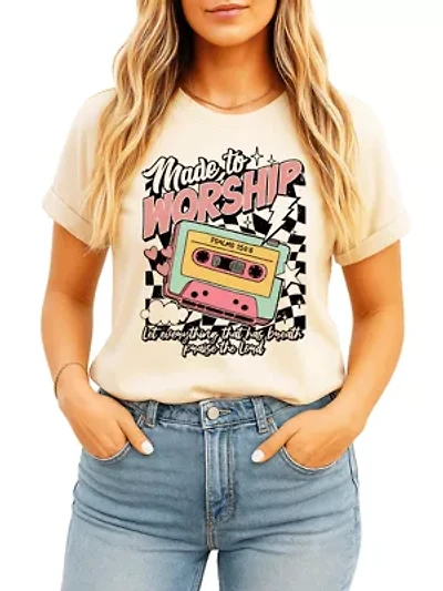 Made to Worship Psalm 150:6 Bible Verse Tee