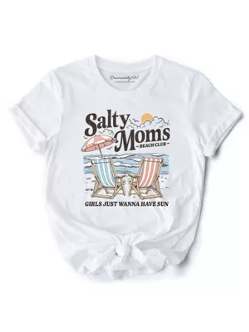 Salty Moms Beach Club Tee