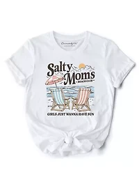 Salty Moms Beach Club Tee