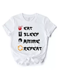 Eat Sleep Anime Repeat T-Shirt For Lover