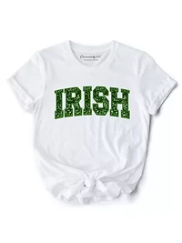 St Patrick’s Day Festive Green Glitter Imitation Tee