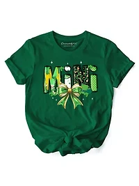 Coquette Mini Clover Bow St Patrick’s Day Tee