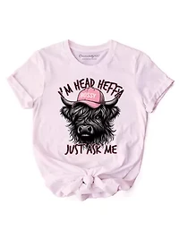 Bossy Highland Cow Funny Western Tee