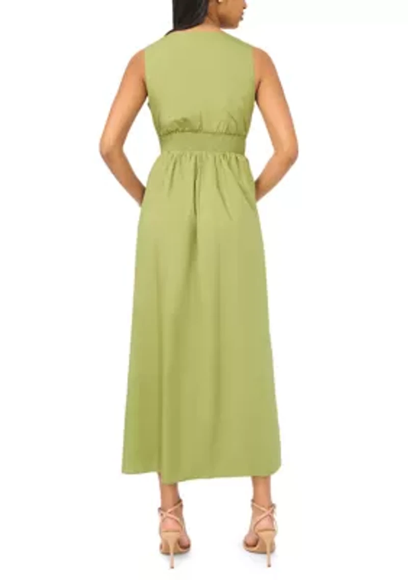 Petite Twist Front Midi Dress