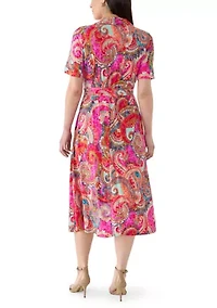 Petite Midi-Length A-Line Dress