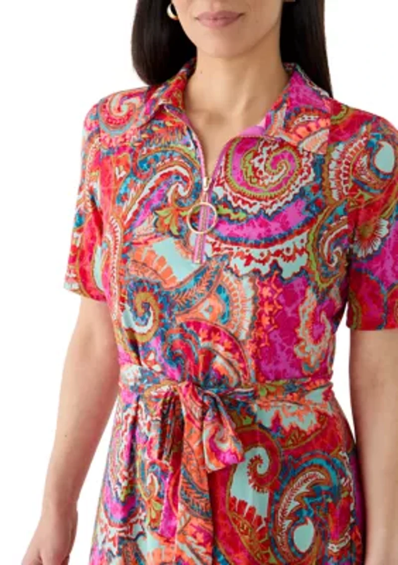 Petite Midi-Length A-Line Dress