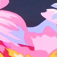 Petite Short Sleeve Flounce Hem Dress