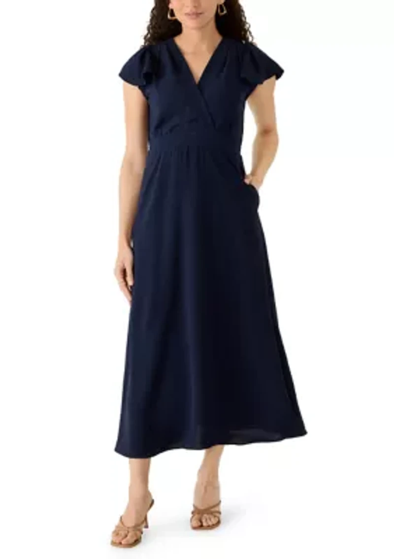 Petite Faux Wrap Dress