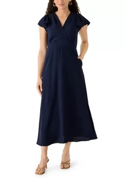 Petite Faux Wrap Dress