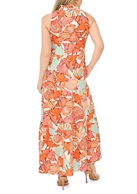 Petite Sleeveless Tiered Maxi Dress