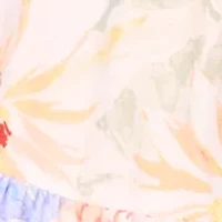 Petite Tie Waist Print Maxi Dress