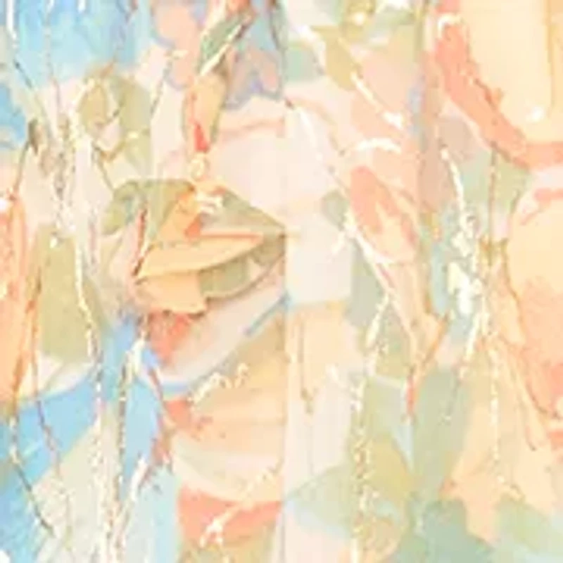 Petite Smocked Tie Waist Maxi Dress