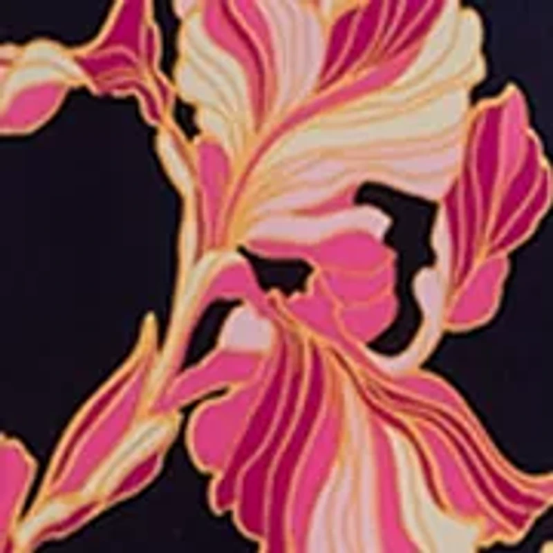 Petite V-Neck Twist Front Midi Dress