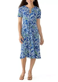 Petite Three Ring Midi Dress