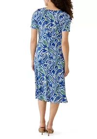 Petite Three Ring Midi Dress