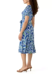 Petite Three Ring Midi Dress