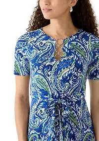 Petite Three Ring Midi Dress