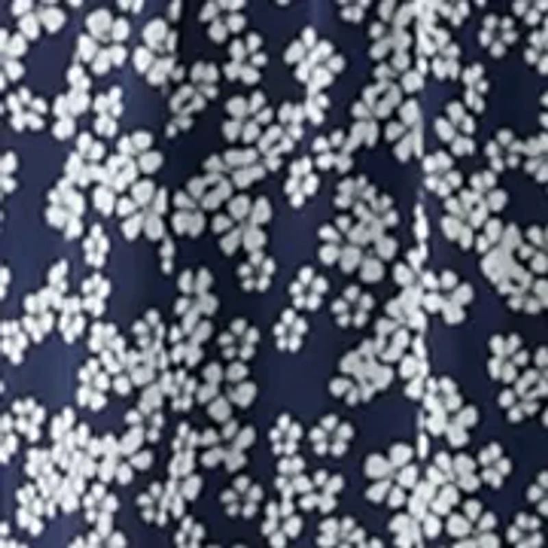 Petite Short Sleeve Pintuck Print Midi Dress