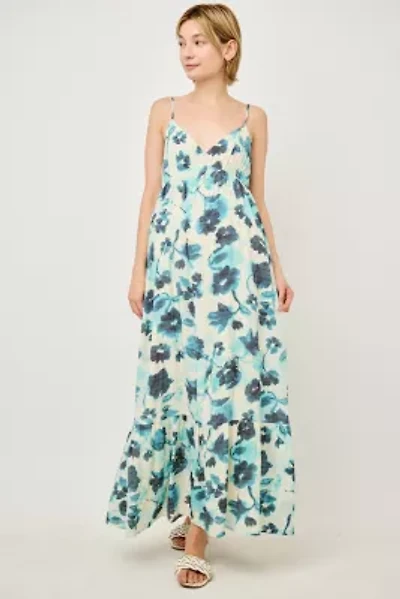 Tie-Back Tiered Maxi Dress