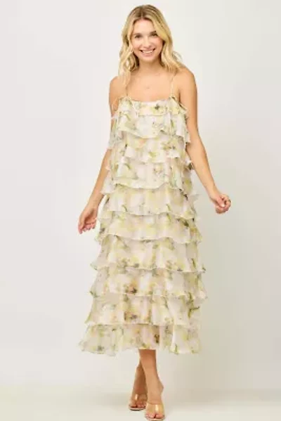 Ruffle Tiered Midi Dress