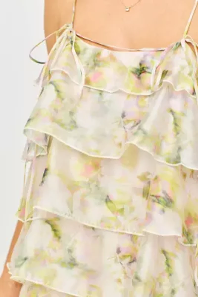 Ruffle Tiered Midi Dress