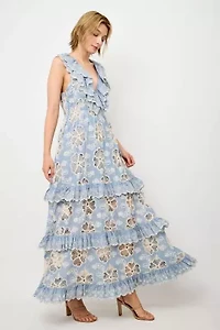 Tiered Lace Maxi Dress