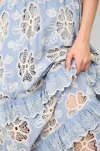 Tiered Lace Maxi Dress