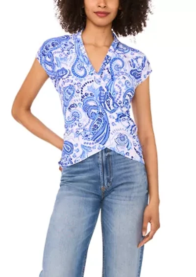 Women's Short Sleeve Surplus Top