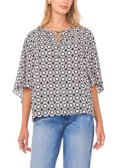 Women's 3/4 Sleeve Printed Blouse