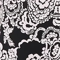 Women's Short Tie Sleeve Printed Midi Dress