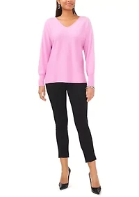 Women's V-Neck Bling Sweater