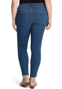 Curvy Kiss Me Super Skinny Faux Pocket Jeans