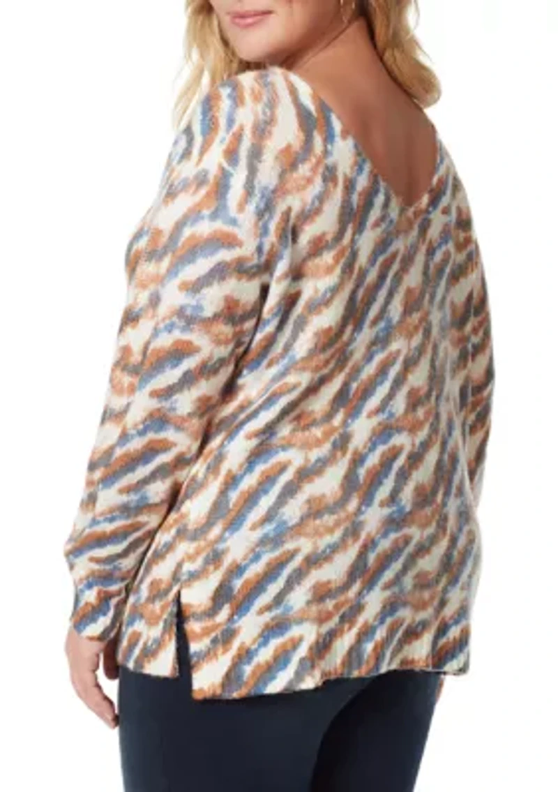 Plus Braelynn Printed Sweater