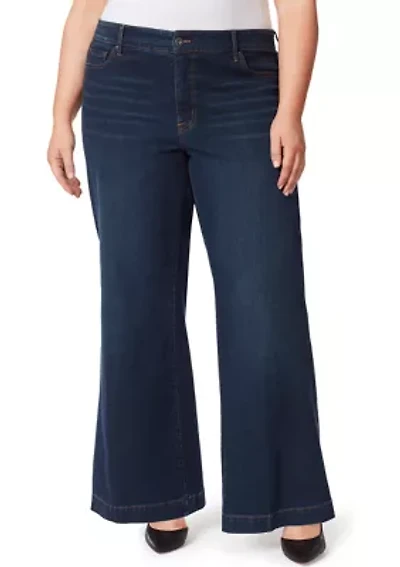 Curvy True Love Wide Leg Trousers
