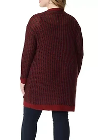 Plus Open Cardi Sterling Sweater