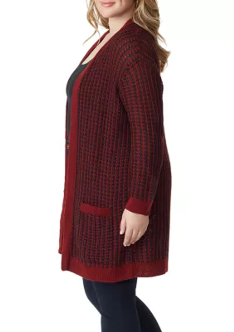 Plus Open Cardi Sterling Sweater