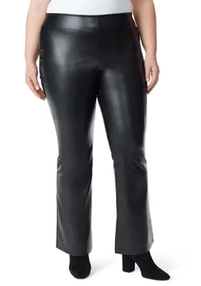 Plus Pull On Flare Jeans