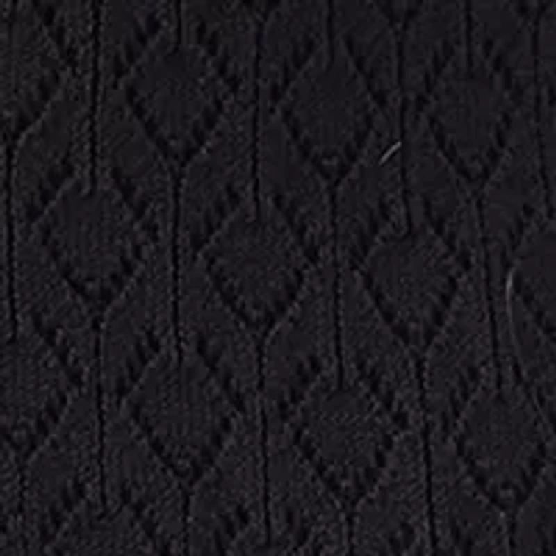 Plus Faux Fur Trim Pointelle Fleur Duster