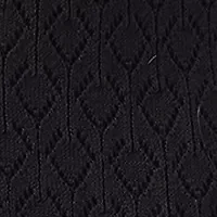 Plus Faux Fur Trim Pointelle Fleur Duster