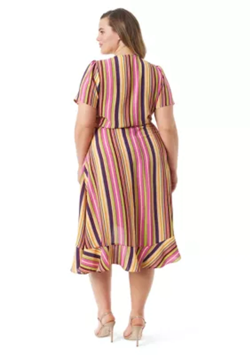 Plus Varsha V-Neck Wrap Dress