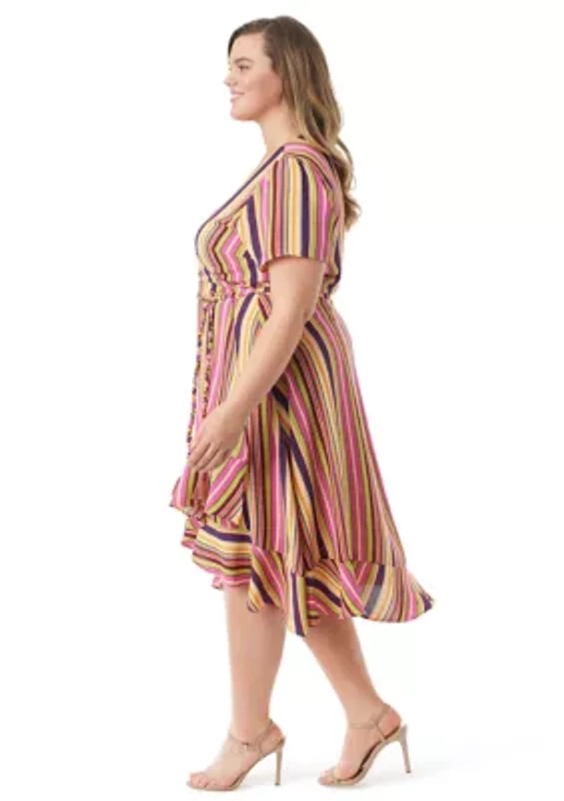 Plus Varsha V-Neck Wrap Dress