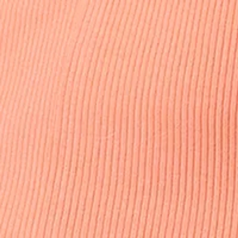 Plus Ribbed Knit Corset Detail Top