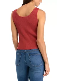 Johanna Lace Front Sweater Tank