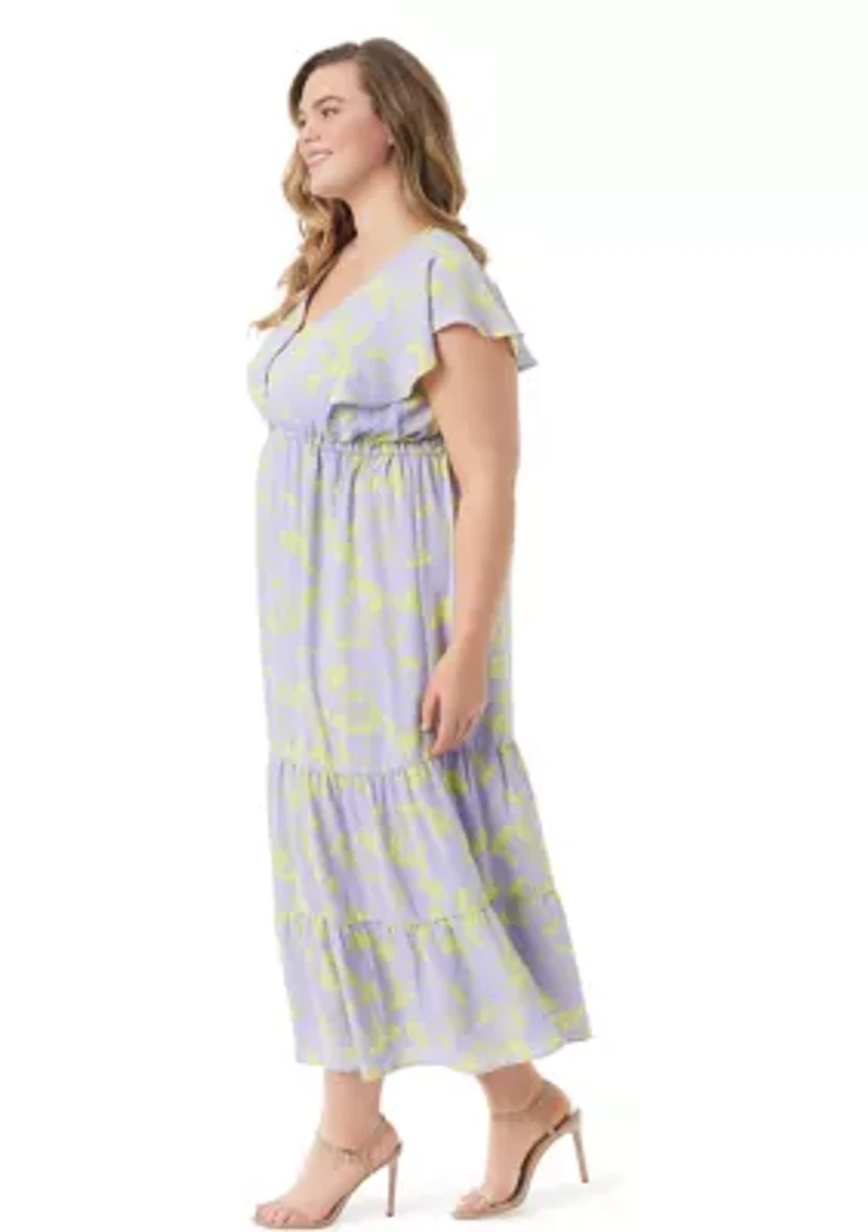 Plus Naomi Floral Dress